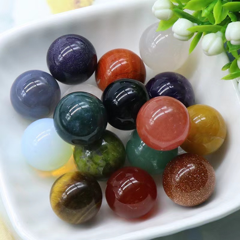 Wholesale 16mm Crystal sphere High quality natural healing stone crystal ball for home decoration semi precious stone