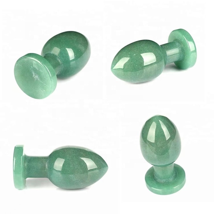 wholesale crystal carvings butt plug custom butt plug  quartz crystal black obsidian Anal plug