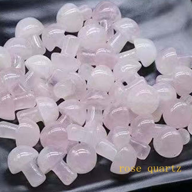 wholesale natural quartz crystal stone 2cm mini crystal mushroom for decor