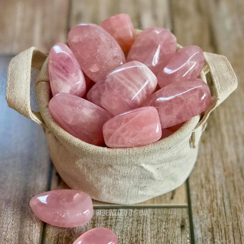 wholesale  polished crystals healing stones tumbled rose quartz tumble stones for decoration