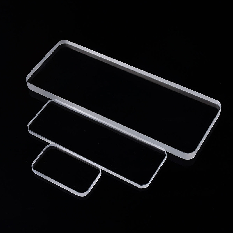 Customized fused silica high transmittance transparent UV quartz sheet round square quartz glass