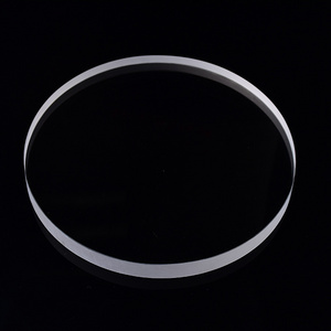 Customized fused silica high transmittance transparent UV quartz sheet round square quartz glass