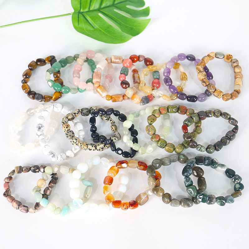 Wholesale price natural gemstone crystal bracelet healing crystal bracelets for gift