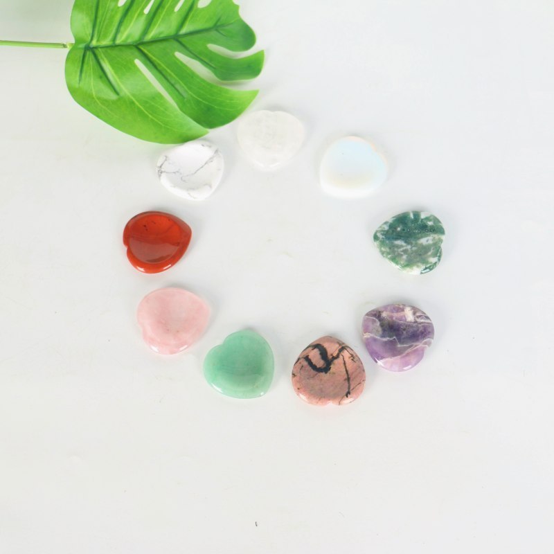 Worry Stone crystal Thumb Gemstone Natural Healing Stones Crystal Therapy Reiki Massage Chakra Worry Stone