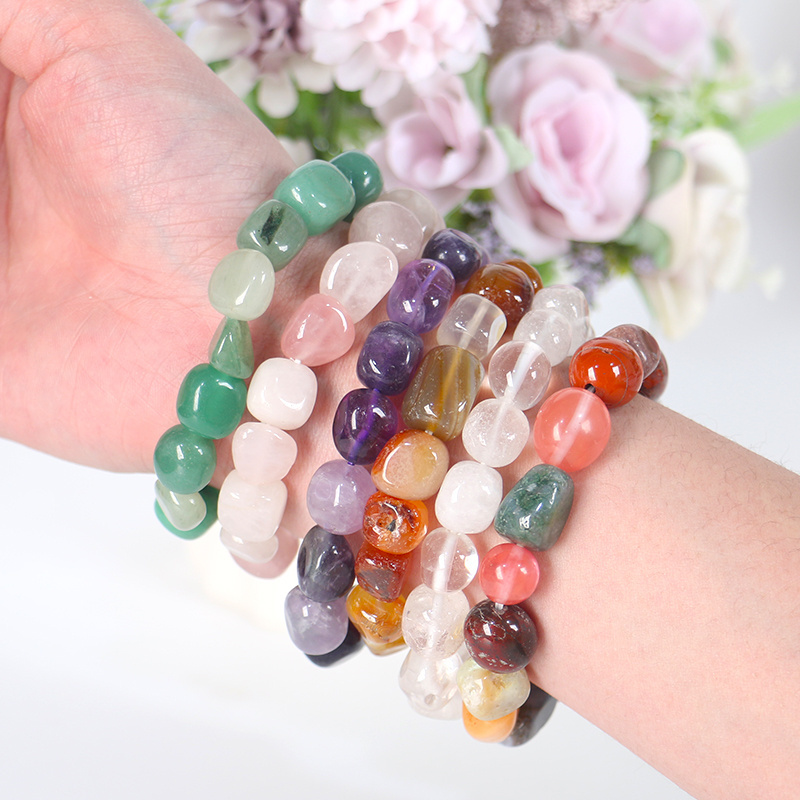 Wholesale price natural gemstone crystal bracelet healing crystal bracelets for gift