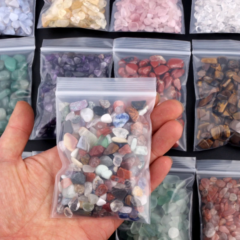 Wholesale Natural Healing Crystal Chips Rock Quartz Stone Polished Gravel Crystal Tumbled Stones