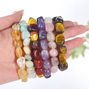 Wholesale price natural gemstone crystal bracelet healing crystal bracelets for gift