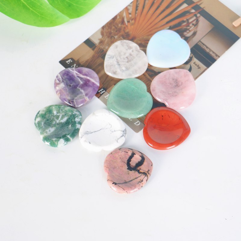 Worry Stone crystal Thumb Gemstone Natural Healing Stones Crystal Therapy Reiki Massage Chakra Worry Stone