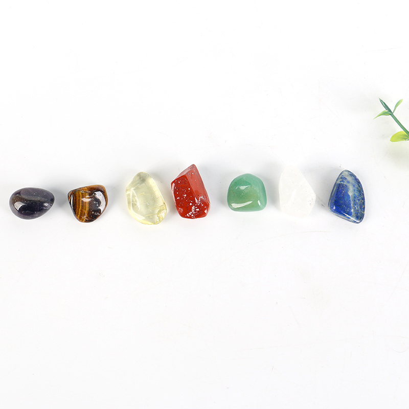 Natural Gemstone 7 Chakra Healing Crystal Polished Crystal Tumble 7 Chakra Stones For healing