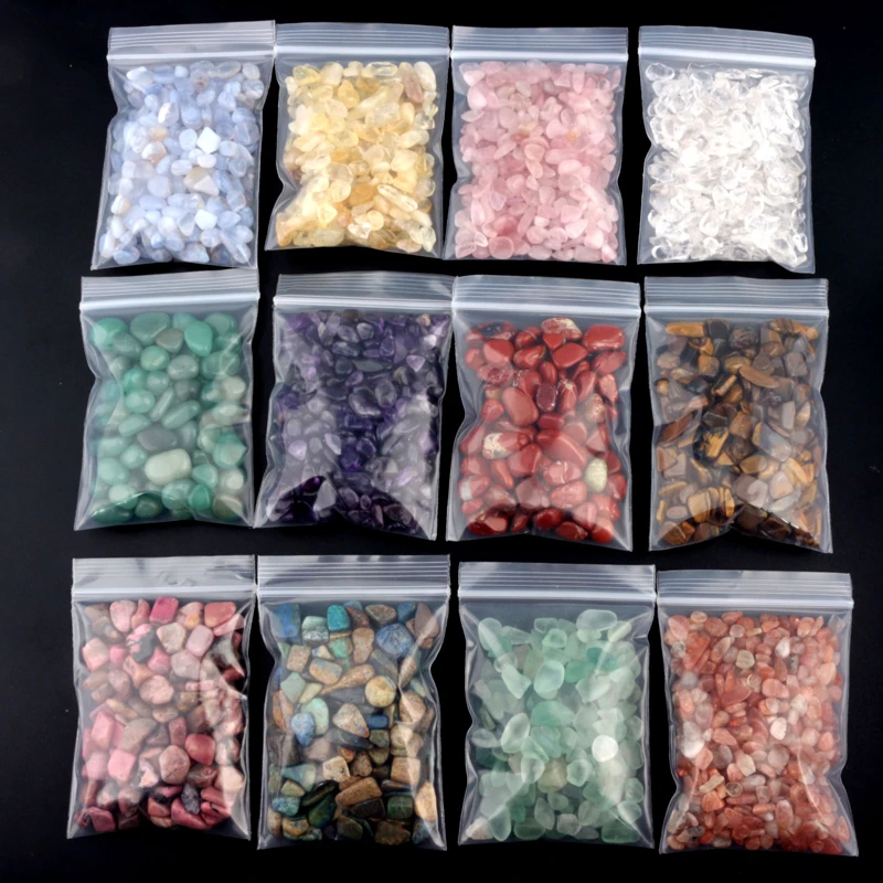 Wholesale Natural Healing Crystal Chips Rock Quartz Stone Polished Gravel Crystal Tumbled Stones