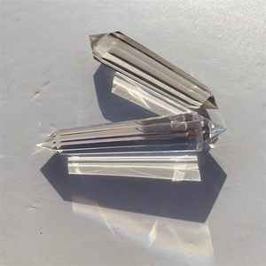 High Quality 12 face Clear Quartz Crystal Double Terminated Wands Vogel Crystal  Points Vogel Crystal  towers for healing