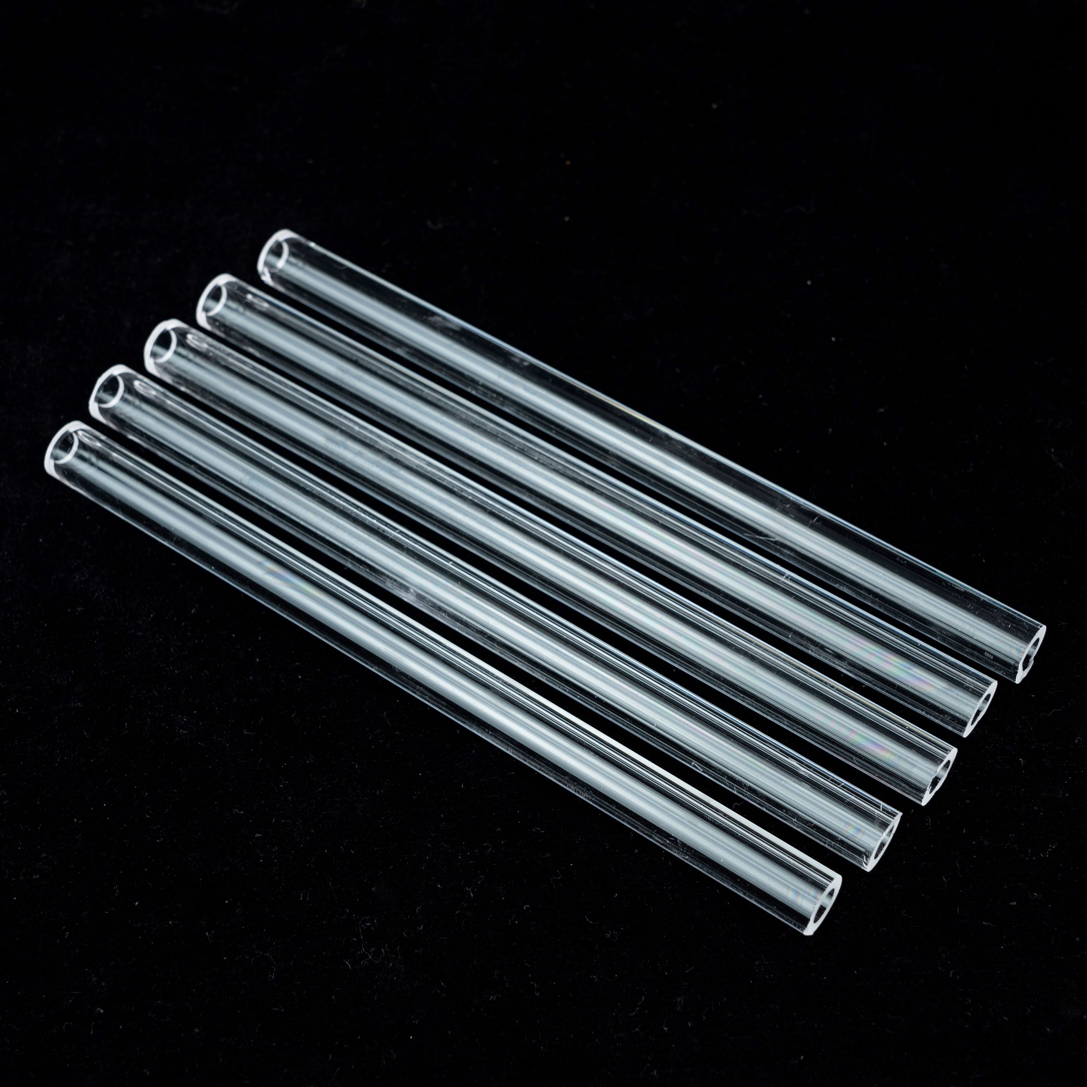 heat resistant clear fused quartz glass tube boresilicate quartz glass pipe