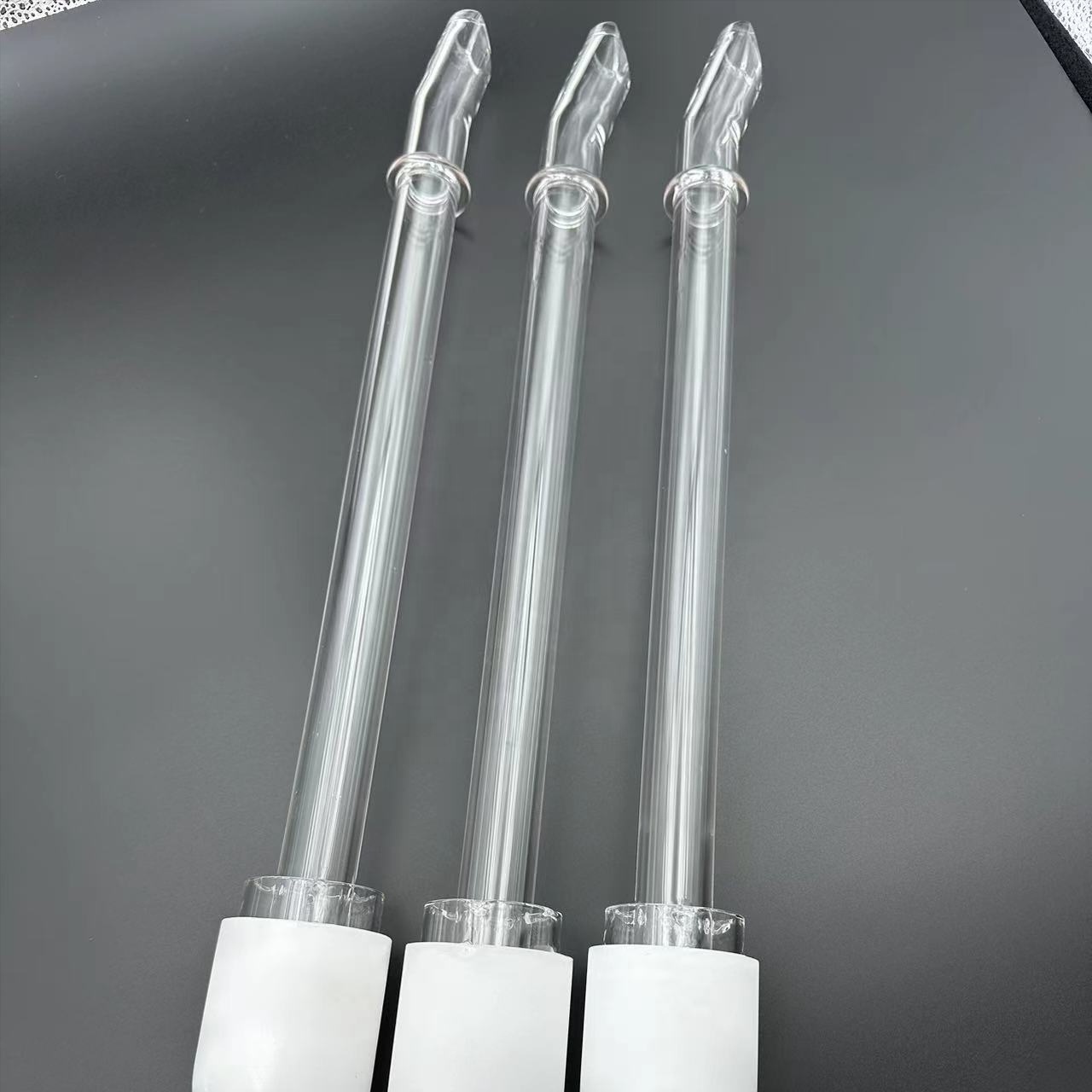 Customized fused quartz heat resistant transparent quartz glass tube condenser pipe