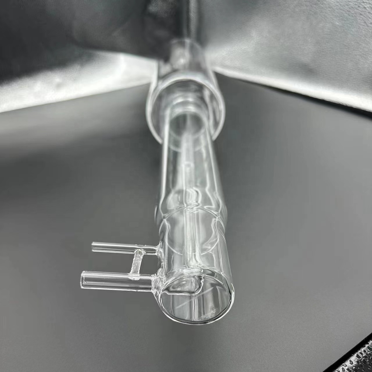 Customized fused quartz heat resistant transparent quartz glass tube condenser pipe