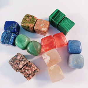 Wholesale Various Natural Gemstone Cube Crystals Healing Stones Polished Tumbled Stone