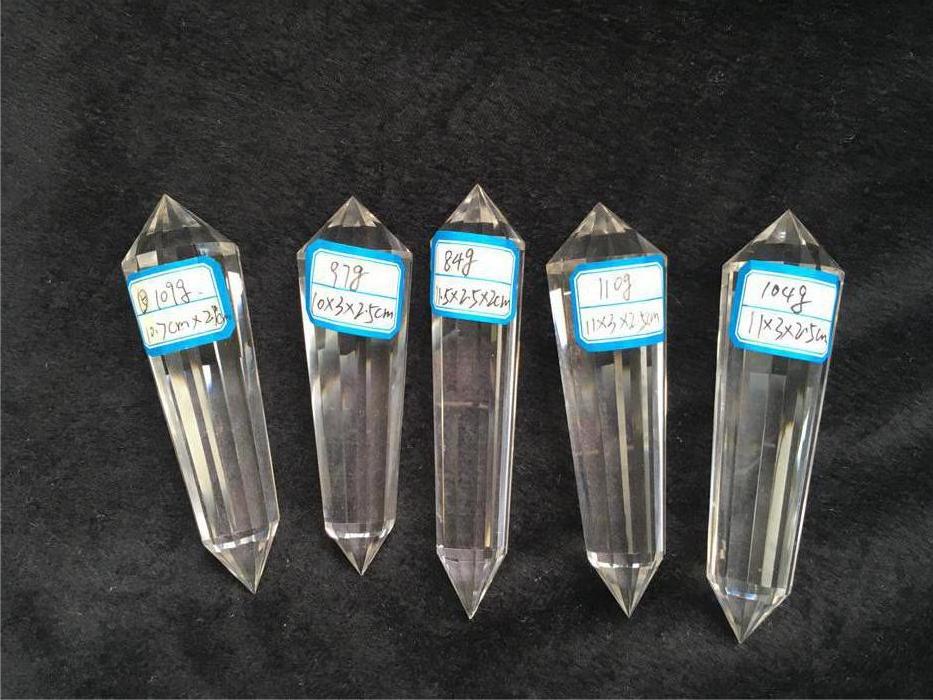 Natural cheap rock quartz crystal 13 sides points,crystal Vogel points,transport crystal healing wands