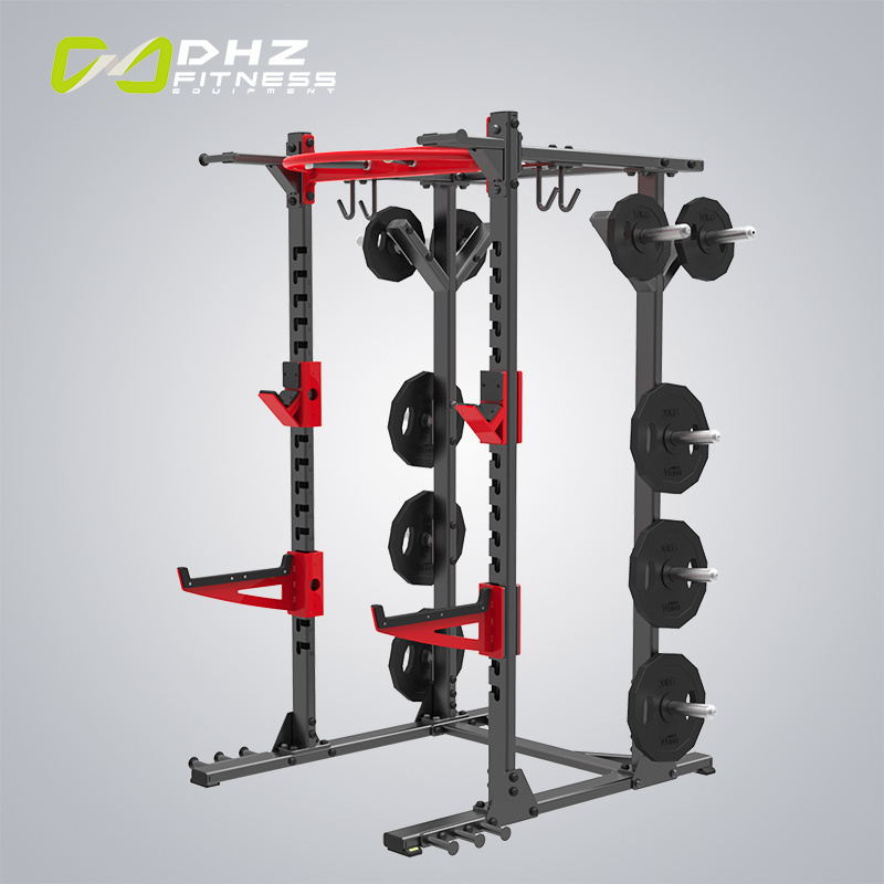 Squat Rack Pull Up Bar Safety Bars Collapsible Gym Folding Space Saving Professional Manufacturer Roller J Cup Straps