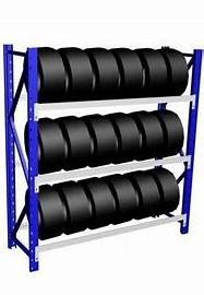 Warehouse storage shelf stacking racks tire rack garage shelving unit for fat tire