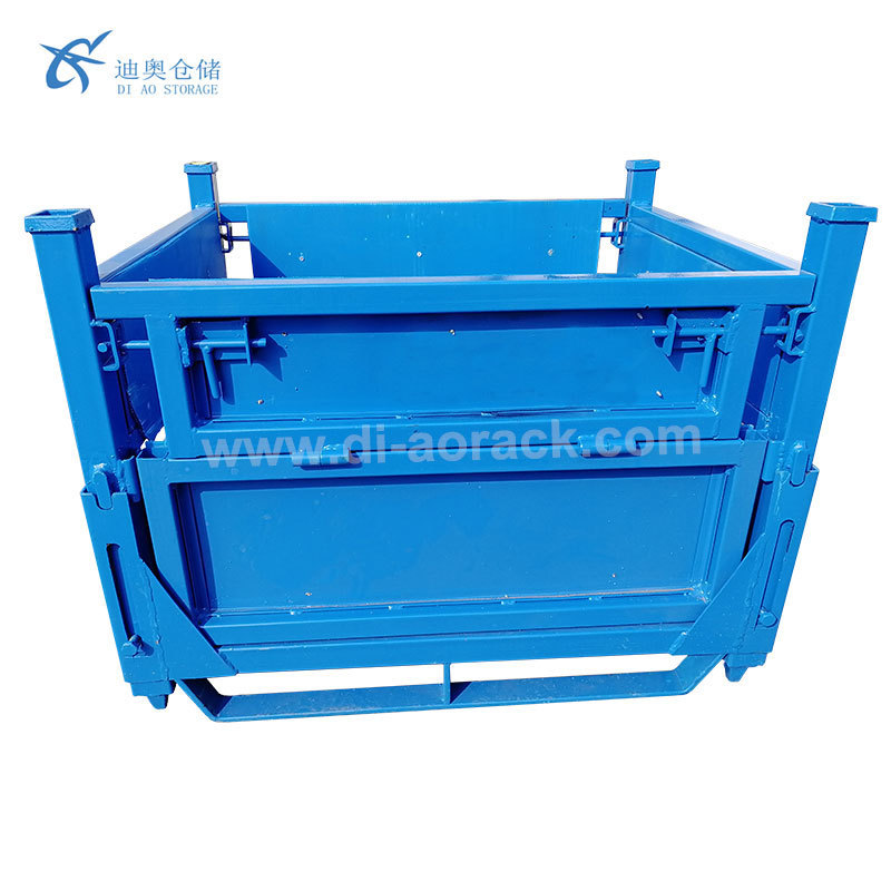 Warehouse Heavy Duty Foldable and Stackable Steel Stillage Cage