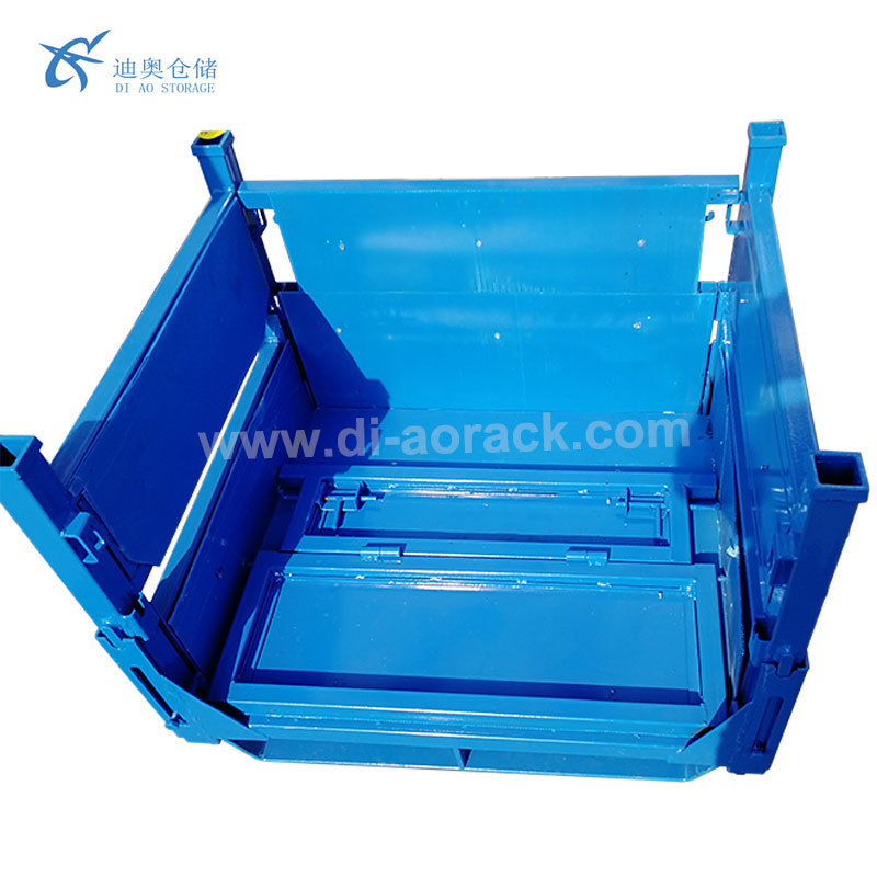 Warehouse Heavy Duty Foldable and Stackable Steel Stillage Cage