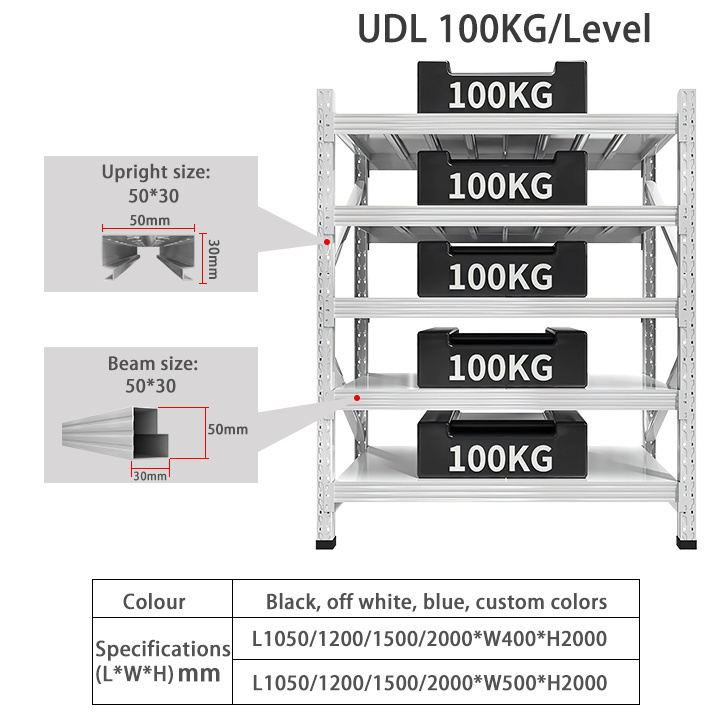 DI-AO Medium Duty Metal Shelving Warehouse Shelf Storage Pallet Racking System Stacking Rack