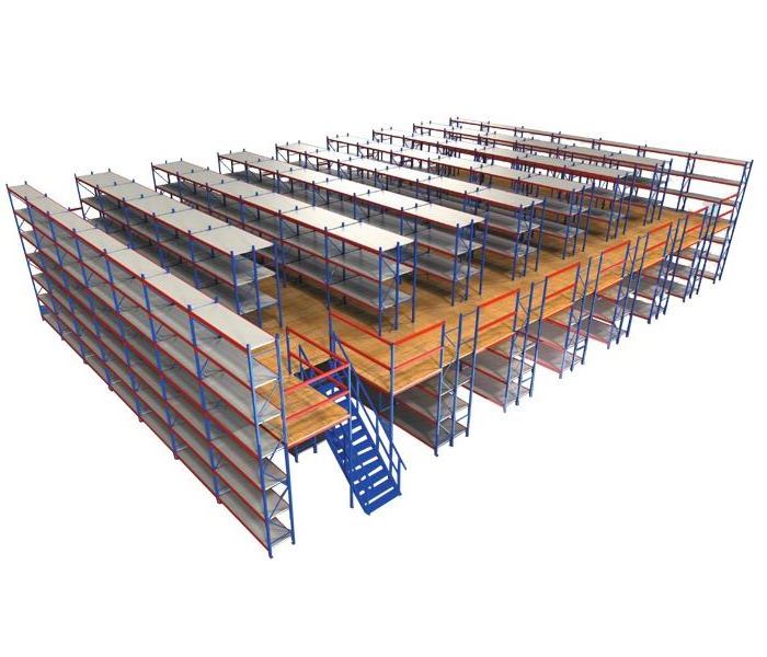 mezzanine floor rack for warehouse storage kits with stairs system platform