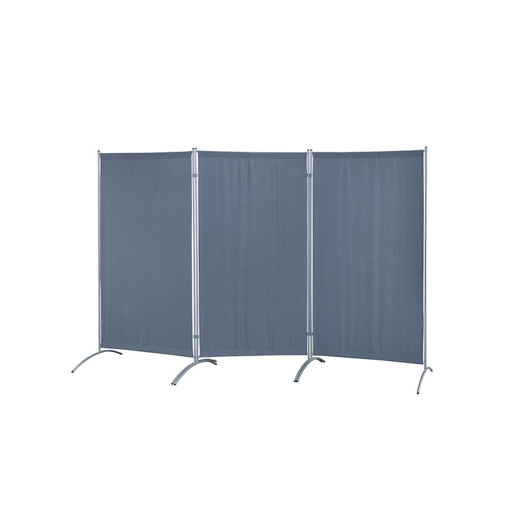 Standing Modular Partition Wall 3 Panel Office Screens Metal Separator Dividers Room Partition Divider