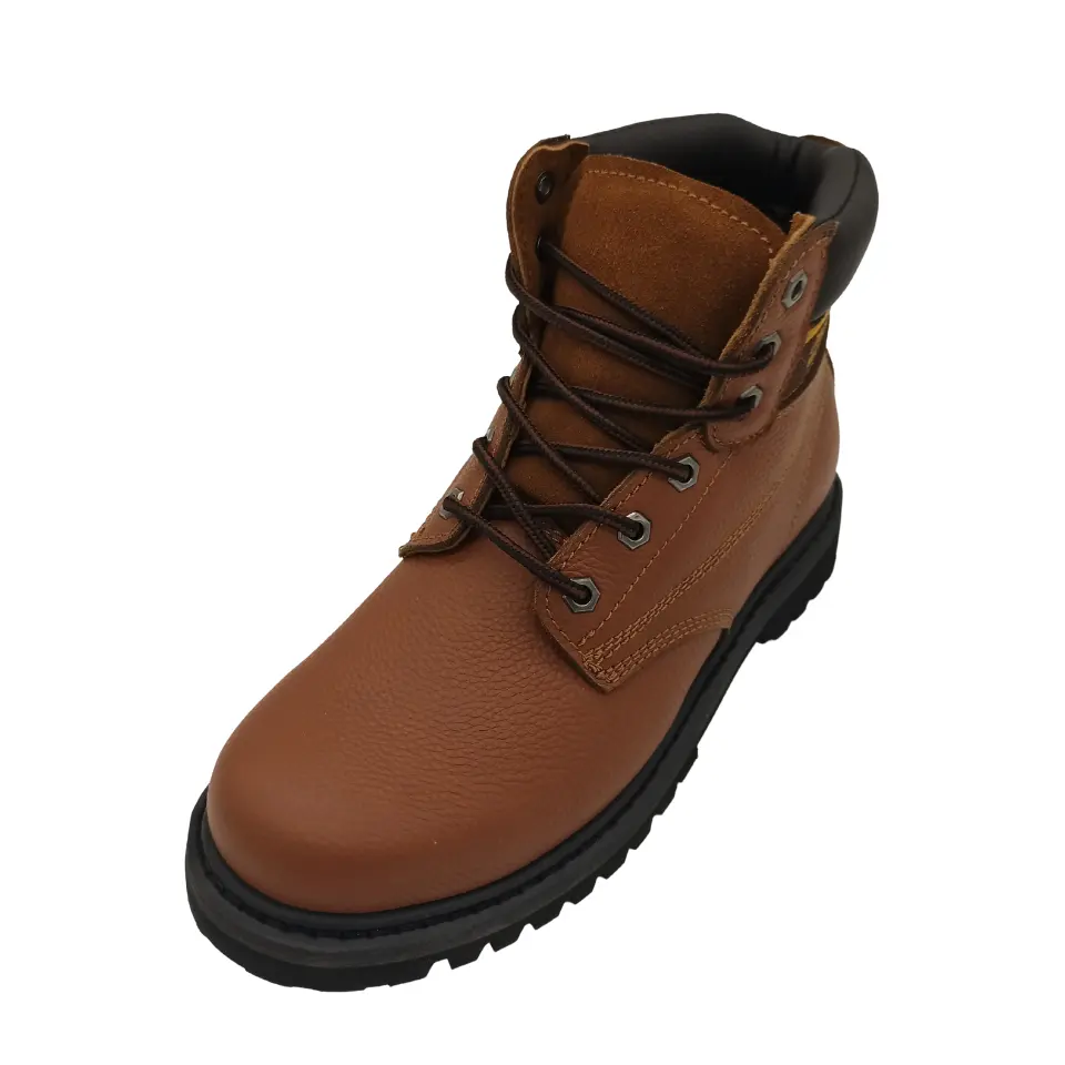 Custom Anti Puncture Comfortable Cowboy Boots Manufacturer Working Safety Boot with Steel Toe