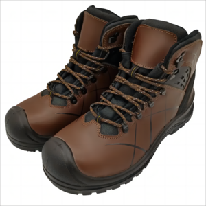 Custom Genuine Leather Men Composite Steel Toe Shoes Construction Safety Work Boots for Men Wholesale