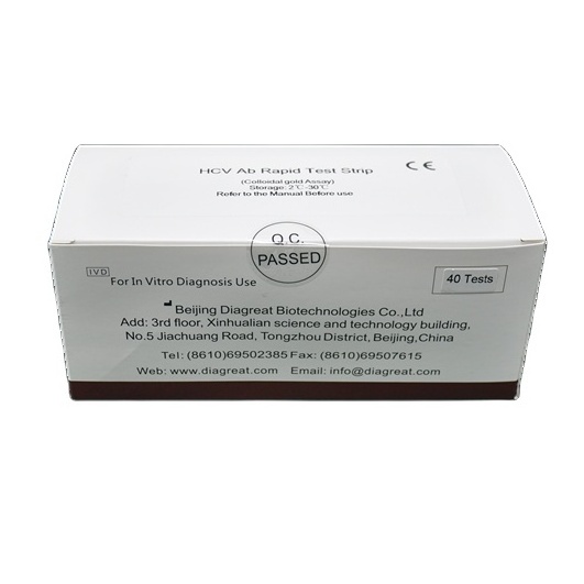 CE/ISO Approved One step HCV Rapid Test Kits wholesale serum Self Test Kits