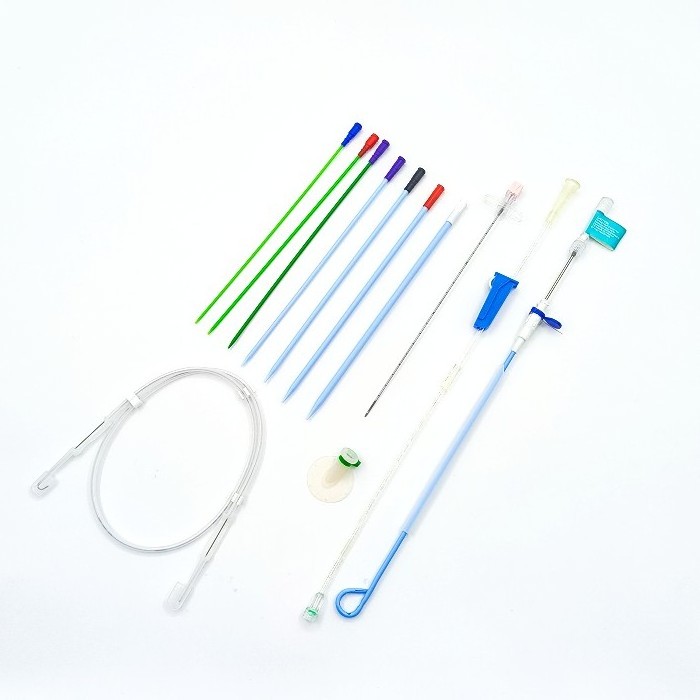 Best Selling DIALL Medical Devices PTCD Use Chinese Made Thoracic Hydrophilic Coating Pigtail Drainage Catheter