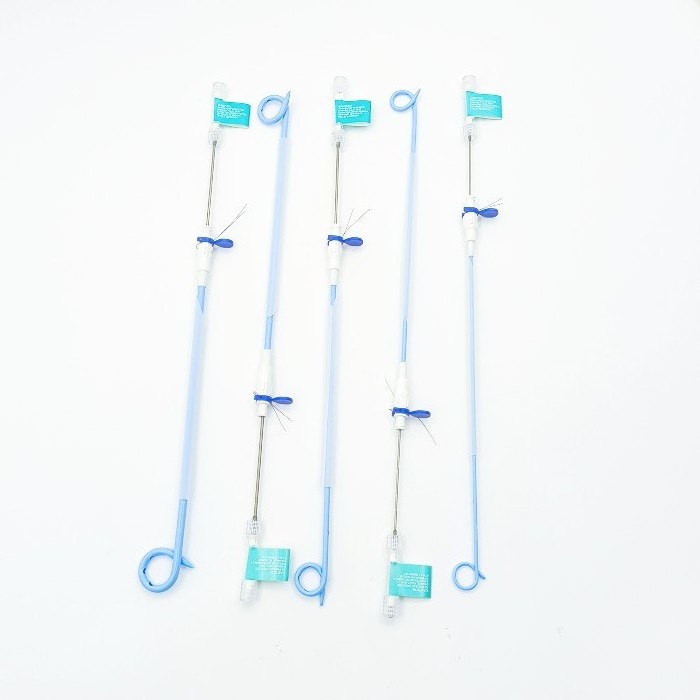 Best Selling DIALL Medical Devices PTCD Use Chinese Made Thoracic Hydrophilic Coating Pigtail Drainage Catheter