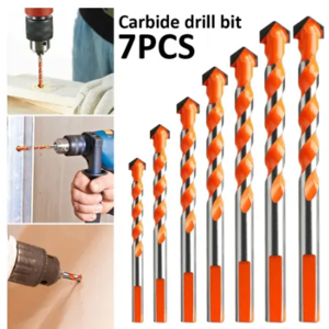 6/6/8/10/12mm Carbide Multifunction long hammer drill bits For Glass Ceramic Tile Concrete Brick Metal Wood Hole Opener