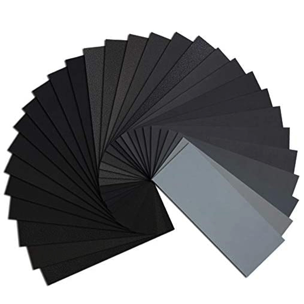 120 To 3000 Assorted Grit Dry or Wet Sanding Paper / Sandpaper for Metal Wood Furniture Finishing