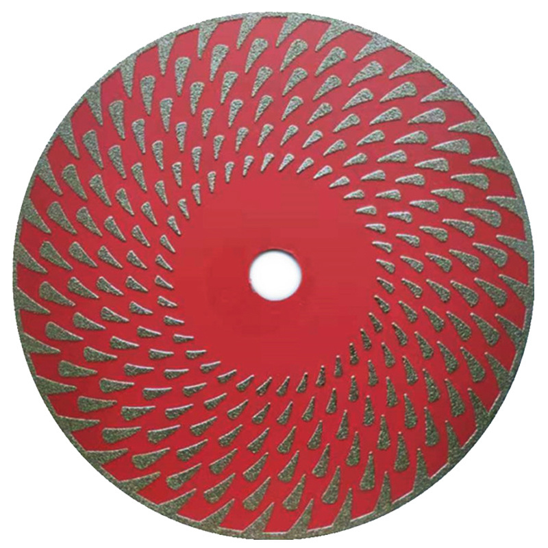 4.5 Inch Diamond Continuous Rim Cutting and Grinding Discs Single Side Coated Electroplated Granite Marble Tile Cutting Blade