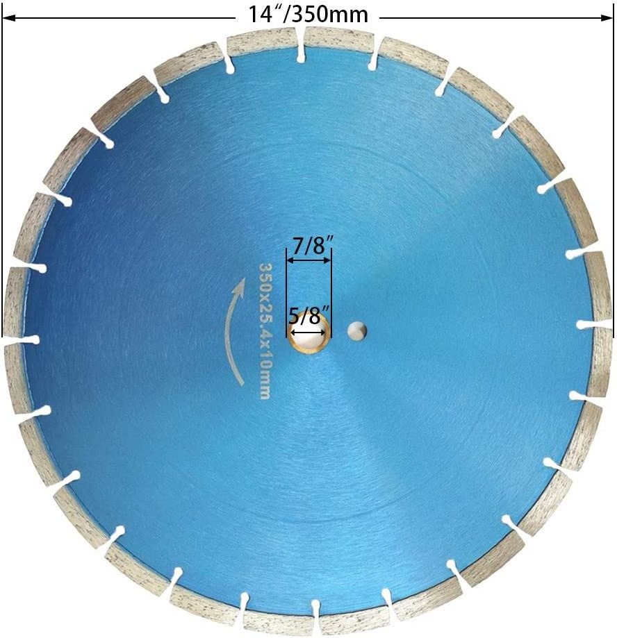 14 inch Segmented Diamond Saw Blade for Concrete Masonry Brick Block Stone