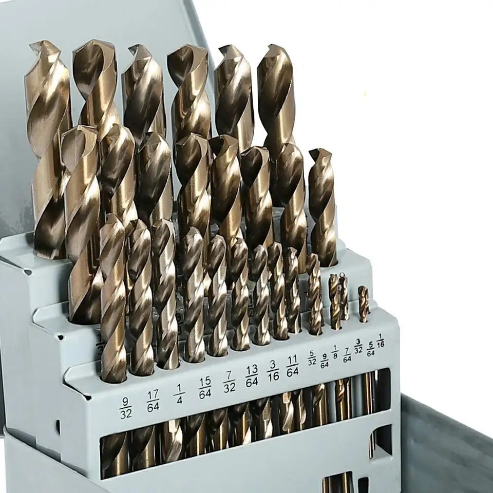 Din 338 German Hss M35 Cobalt 5% Parallel Shank Twist Drill Bits For Stainless Steel/steel/metal