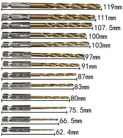 HSS M35 Drill Bits Set Cobalt 5% Parallel Shank Twist Drill Bits For Stainless Steel/Steel/Metal