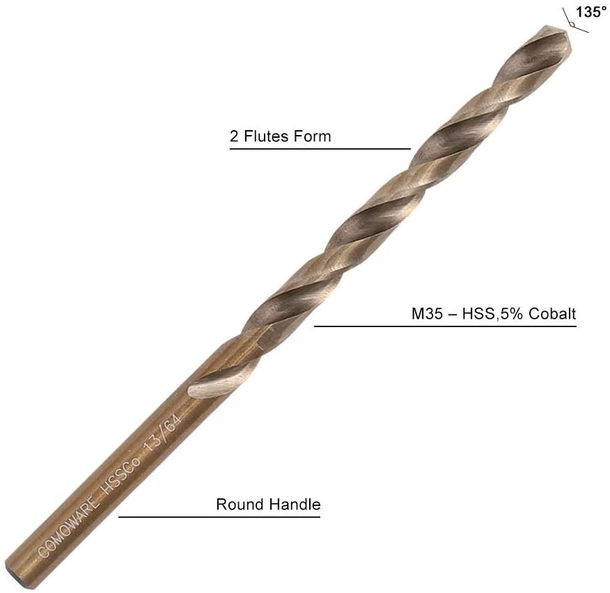 Shank & Twist Drill Bits for Steel,metal DIN Standard HSS Straight High Speed Steel Metal Drilling,metal Drilling Customized OEM