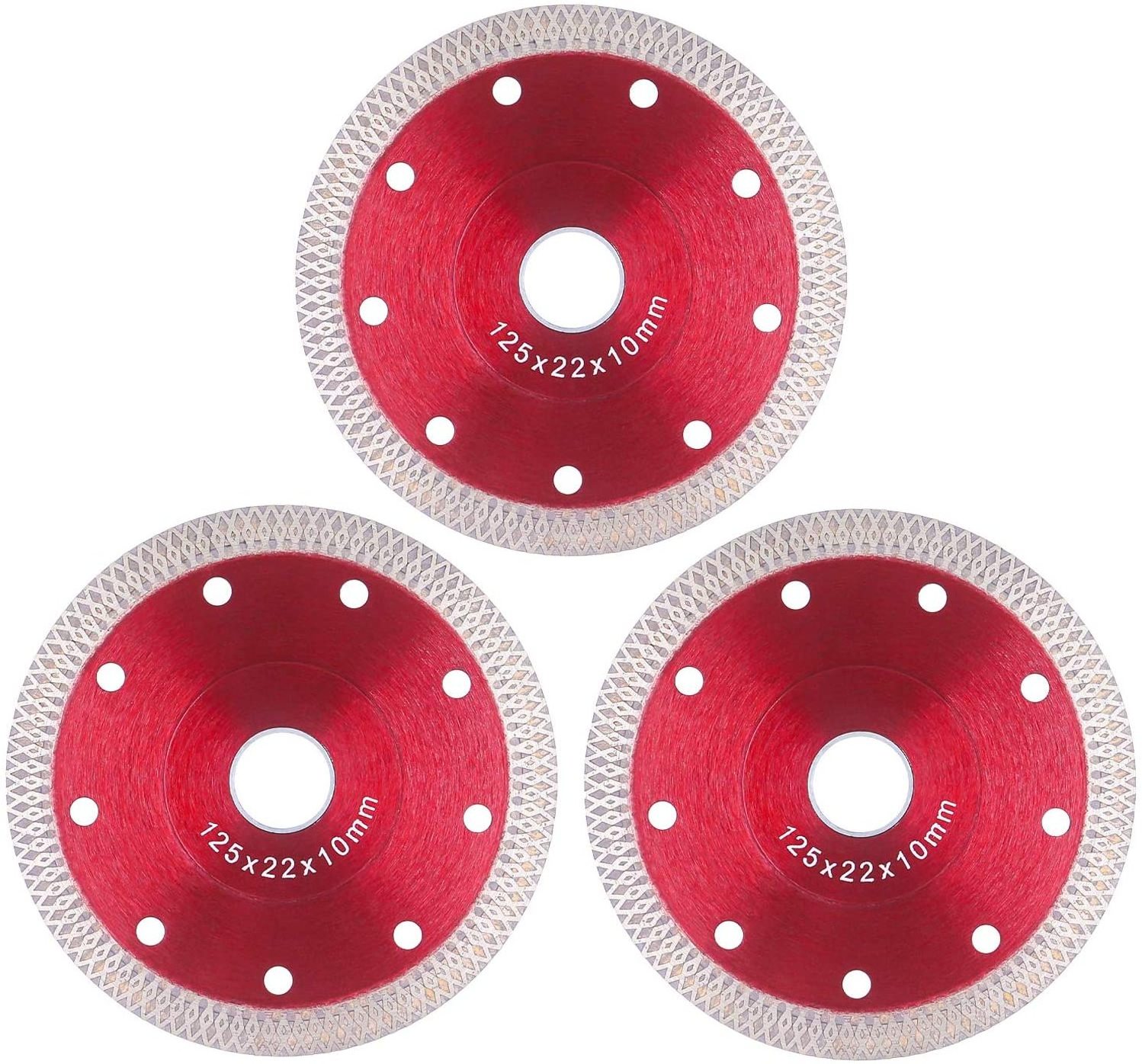 Wet Use Sintered Cyclone Mesh Thin Turbo Diamond Circular Cutting Saw Blade for Porcelain Tile