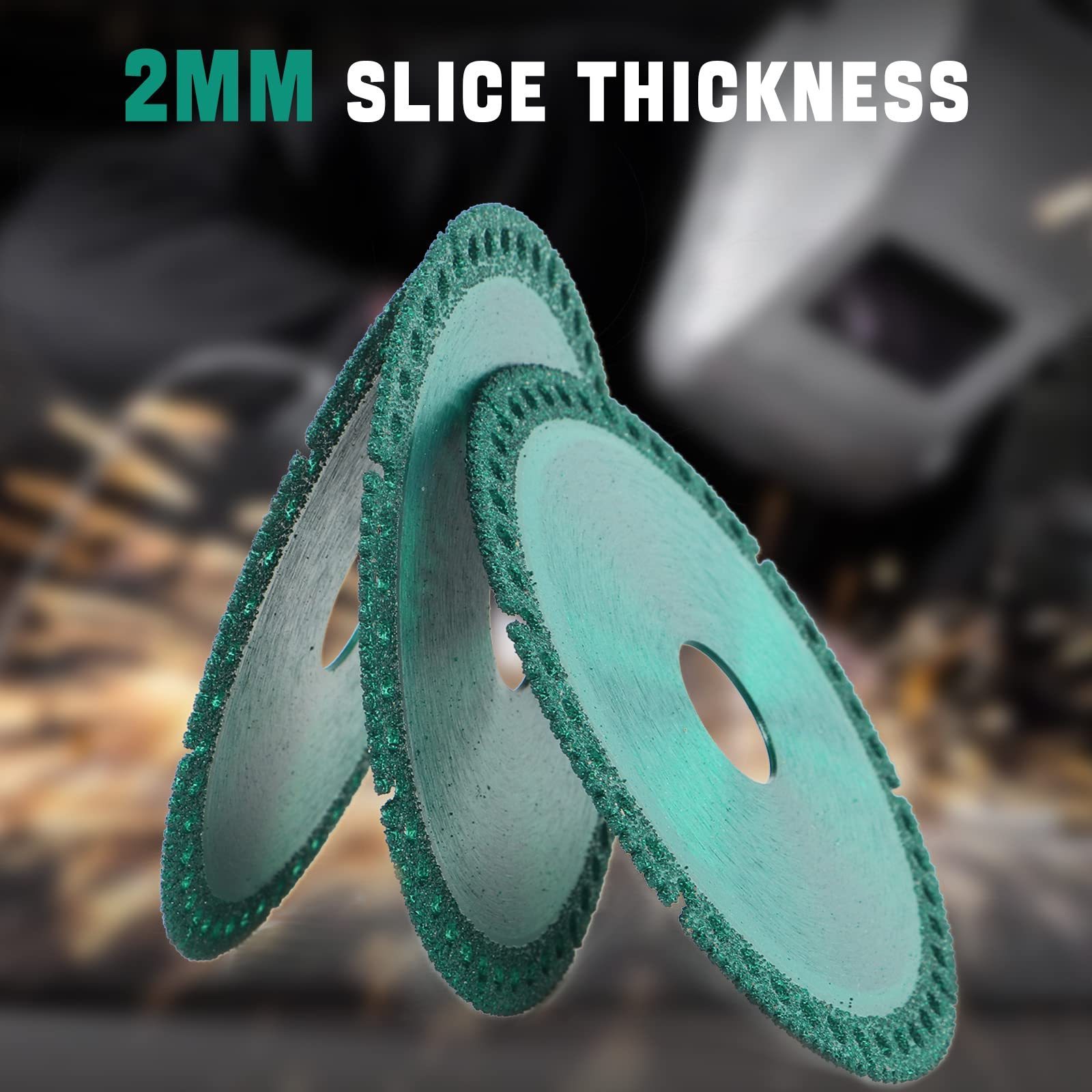 Multifunctional Cutting Saw Blade for Angle Grinder, 3Pcs Ultra-Thin Diamond Circular Saw Blade Ceramic Tile Marble PVC Cutting