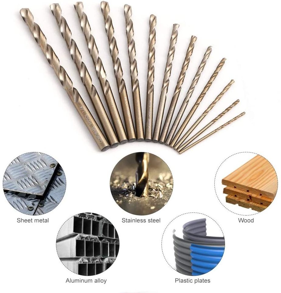 Shank & Twist Drill Bits for Steel,metal DIN Standard HSS Straight High Speed Steel Metal Drilling,metal Drilling Customized OEM