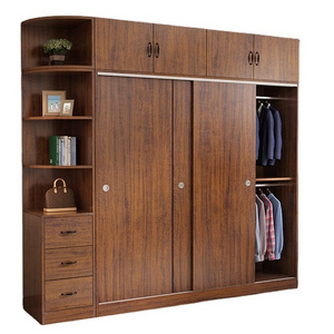 Latest design hot selling  wooden wardrobe closet cabinet with drawers for bedroom