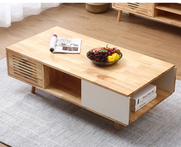 Nordic TV cabinet tea table combination modern simple small family furniture combination