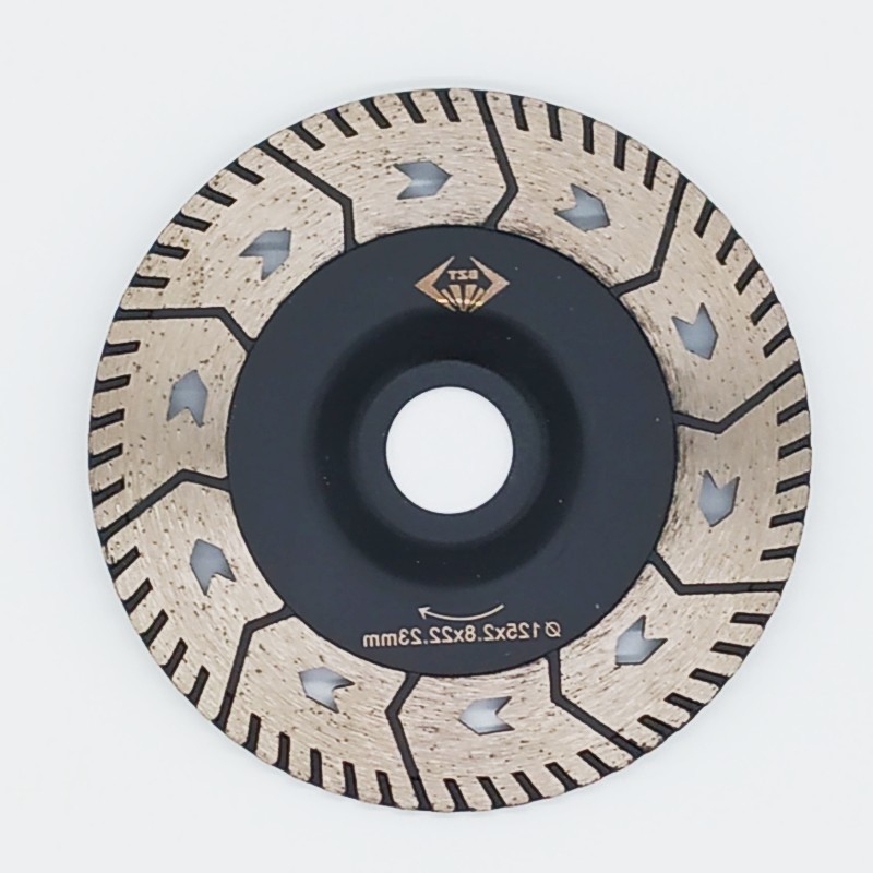 BZT grinding tools 125mm concave cutting grinding blade For granite grinding disc Diamond cutting tools marble saw blade