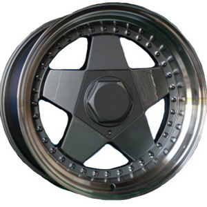 alloy black star wheels 4 holes multi size car rims