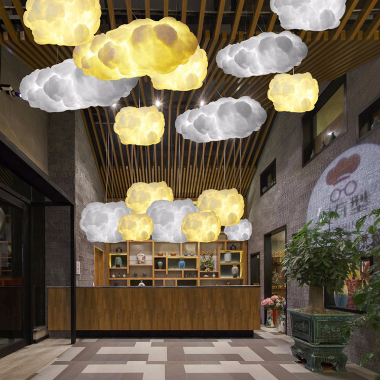 Foyer Bubble Round Glass Ball Decorative Reception Staircase Glass Modern Led Chandelier Lighting