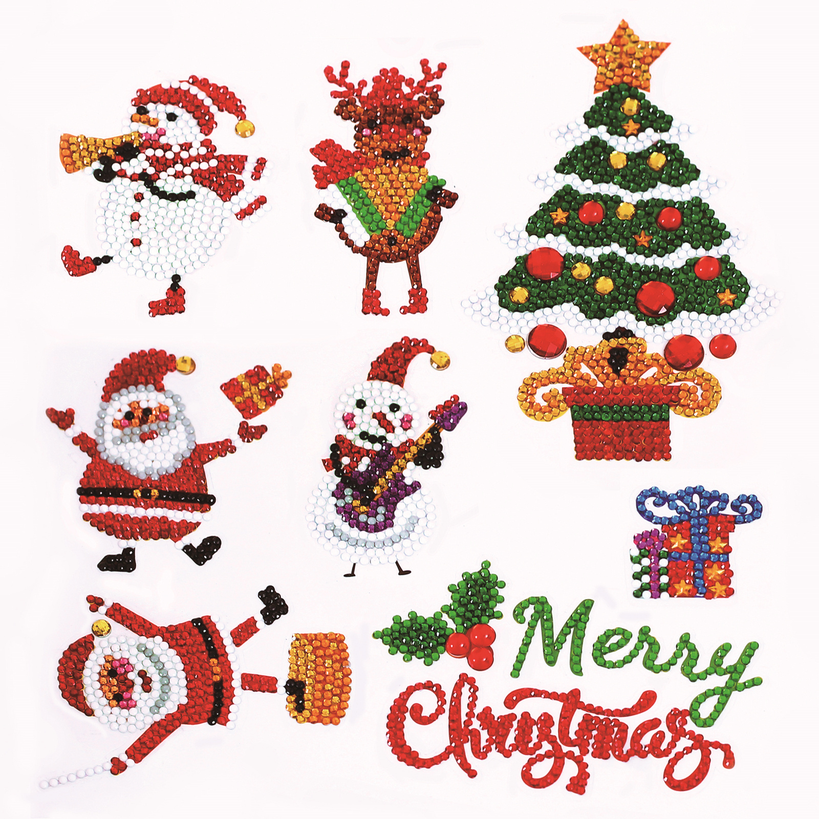 R-SS019/034-036  Custom Wall Stickers Kids Puzzle Toys Christmas Gift 3D Diamond Painting Stickers For Kids