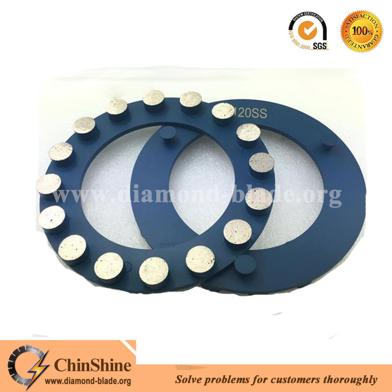 3 plugs diamond concrete floor grinding ring wheel for Klindex grinder