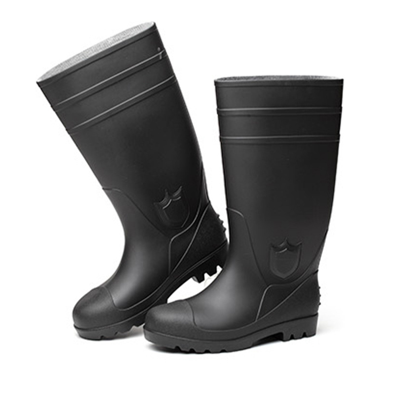 Wholesale Anti Smash PVC Food industry Steel Toe Cap Safety GumBoots Industry Work Safety Rain Boots for Men